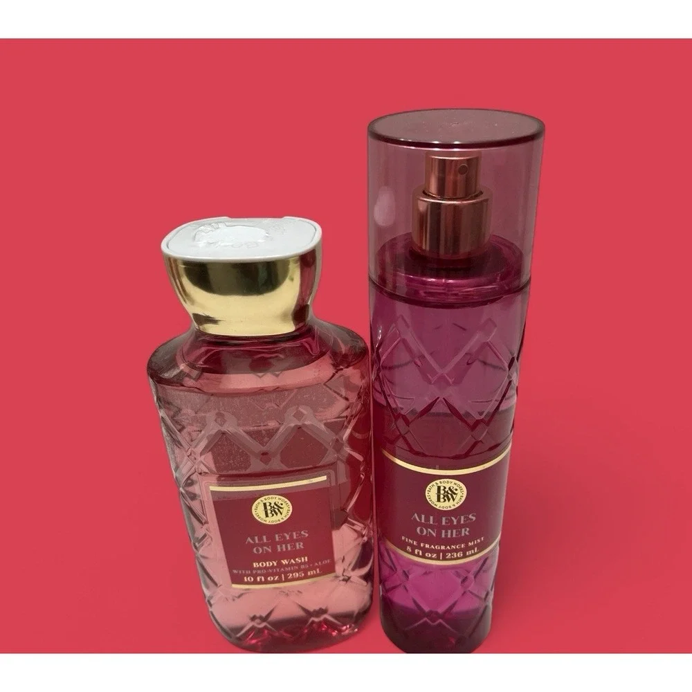 Bath & Body Works All Eyes On Her Body Wash Fragrance Mist Blackberry Jasmine‎ - Picture 4 of 9